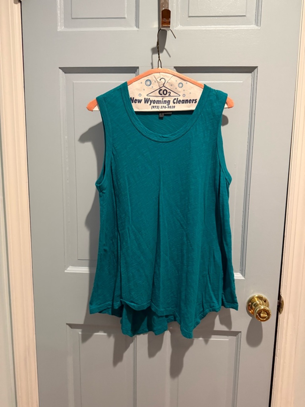 Women’s Teal Sleeveless Swing Tank Top